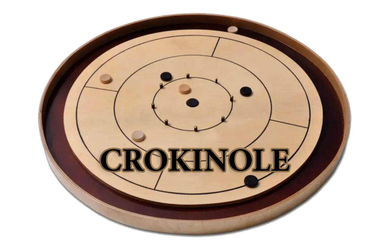 Logotip crokinole per a jornades de jocs de taula a Sant Quintí